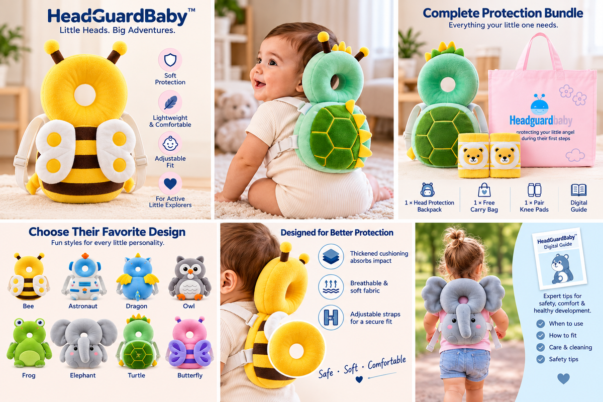 HeadGuardBaby™ – Baby Head Protection Backpack